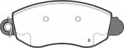 OPEN PARTS bpa077202 -  Комплект тормозных колодок, дисковый тормоз